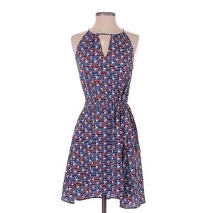 Pixley Blue & Red Sail Boat Dress | SIZE S